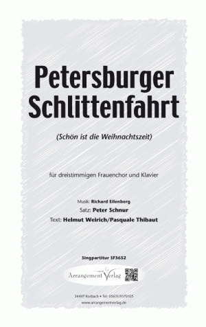 Chornoten für Frauenchor: Petersburger Schlittenfahrt (Schön ist die Weihnachtszeit)