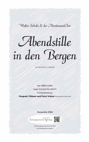 Chornoten für Frauenchor: Abendstille in den Bergen 