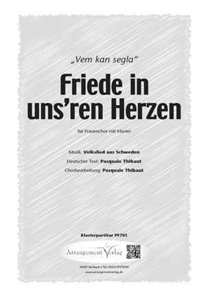 Chornoten für Frauenchor: Friede in uns’ren Herzen