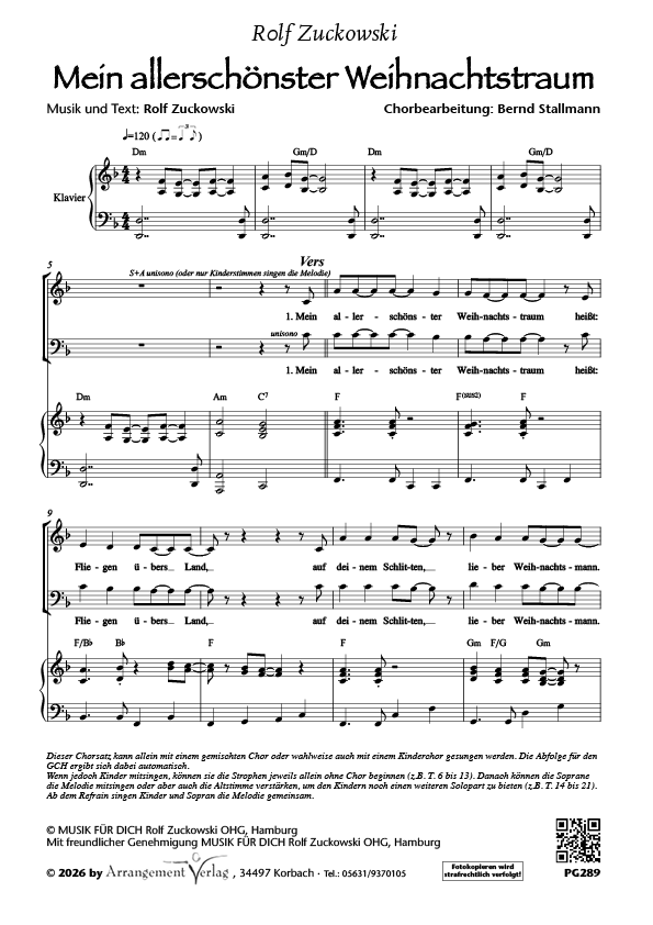 Chornoten: Mein allerschönster Weihnachtstraum