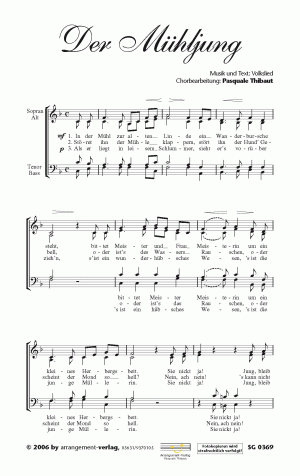 Chornoten für gemischten Chor: Der Mühljung 