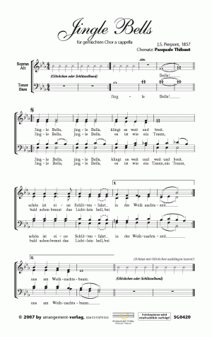 Chornoten: Jingle Bells (vierstimmig)