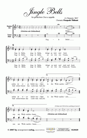 Chornoten für gemischten Chor: Jingle Bells 