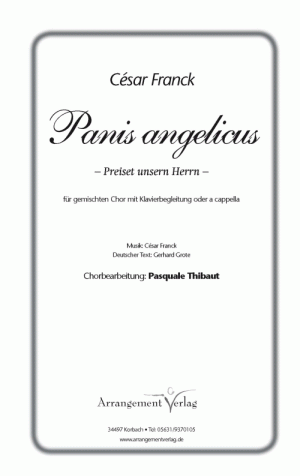 Chornoten: Panis angelicus/Preiset unsern Herrn (vierstimmig)