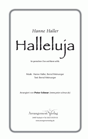 Chornoten: Halleluja (Hanne Haller)