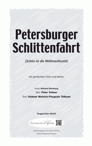 Chornoten für gemischten Chor: Petersburger Schlittenfahrt (Schön ist die Weihnachtszeit)