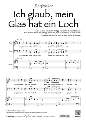 Chornoten: Ich glaub, mein Glas hat ein Loch 