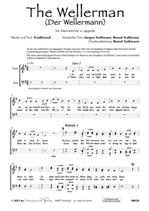Chornoten für Männerchor: Der Wellermann 
