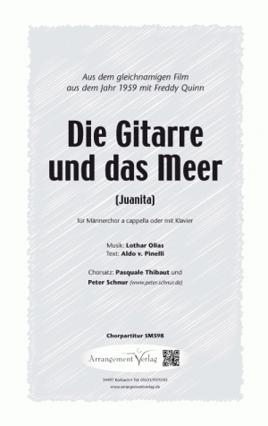 Chornoten für Männerchor: Die Gitarre und das Meer 