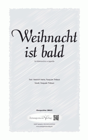 Chornoten für Männerchor: Weihnacht ist bald 