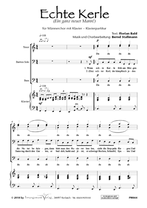 Chornoten für Männerchor: Echte Kerle 