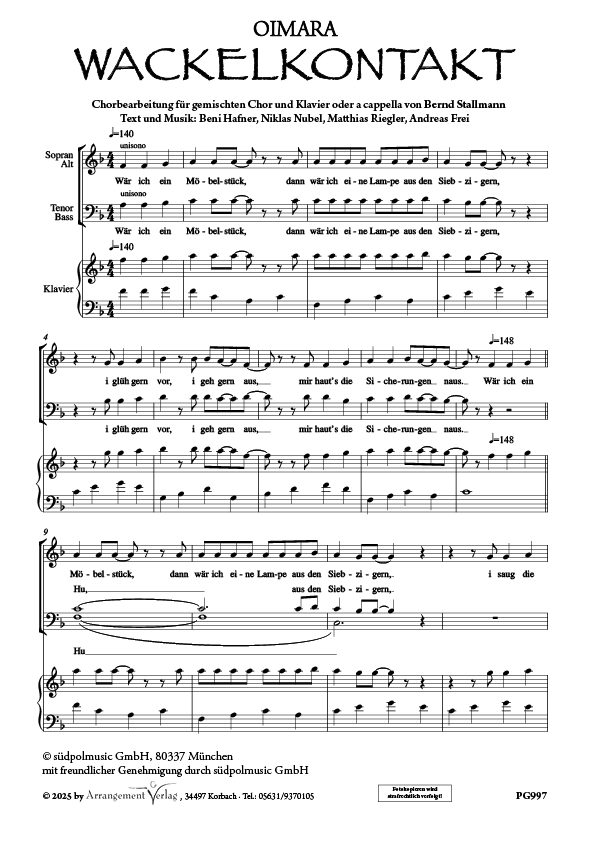 Chornoten: Wackelkontakt