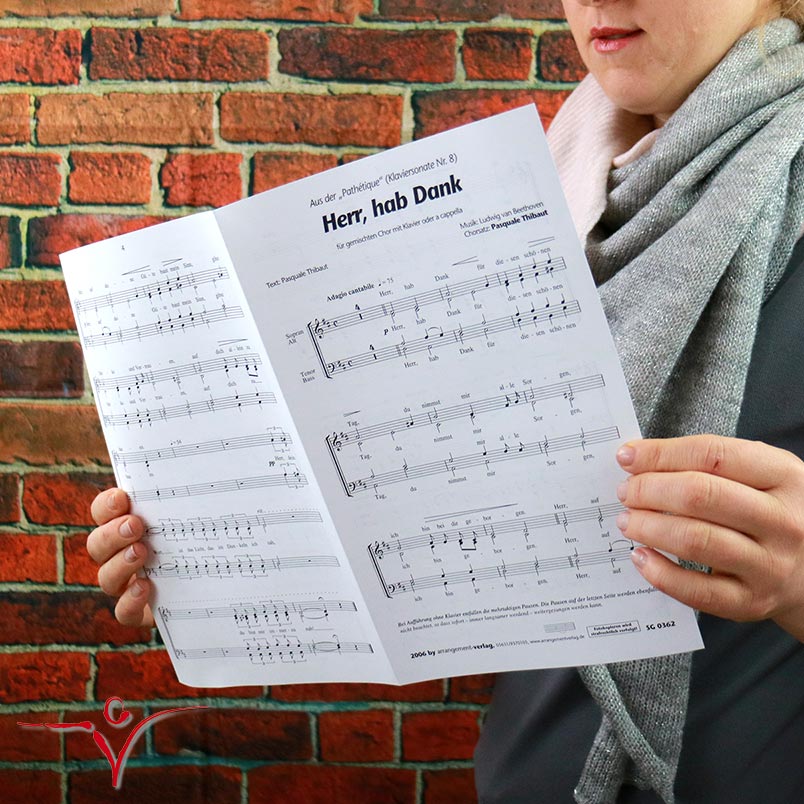 Herr hab Dank für Frauenchor ✓ aus der Pathétique von Ludwig van Beethoven ♬ Singpartitur: 2,00 € | Klavierpartitur: 6,50 € Chornoten: Herr hab Dank
