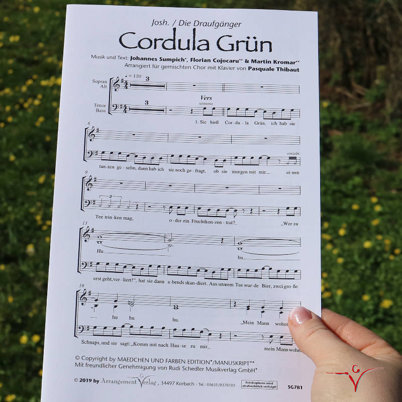 Chornoten: Cordula Grün (vierstimmig)