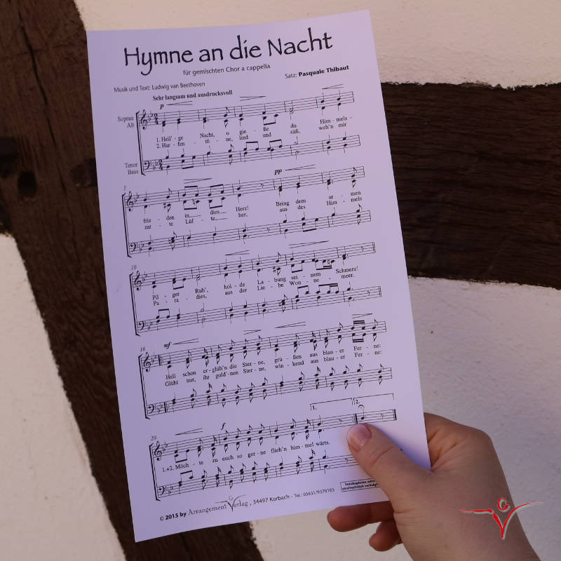 Chornoten: Hymne an die Nacht (vierstimmig)