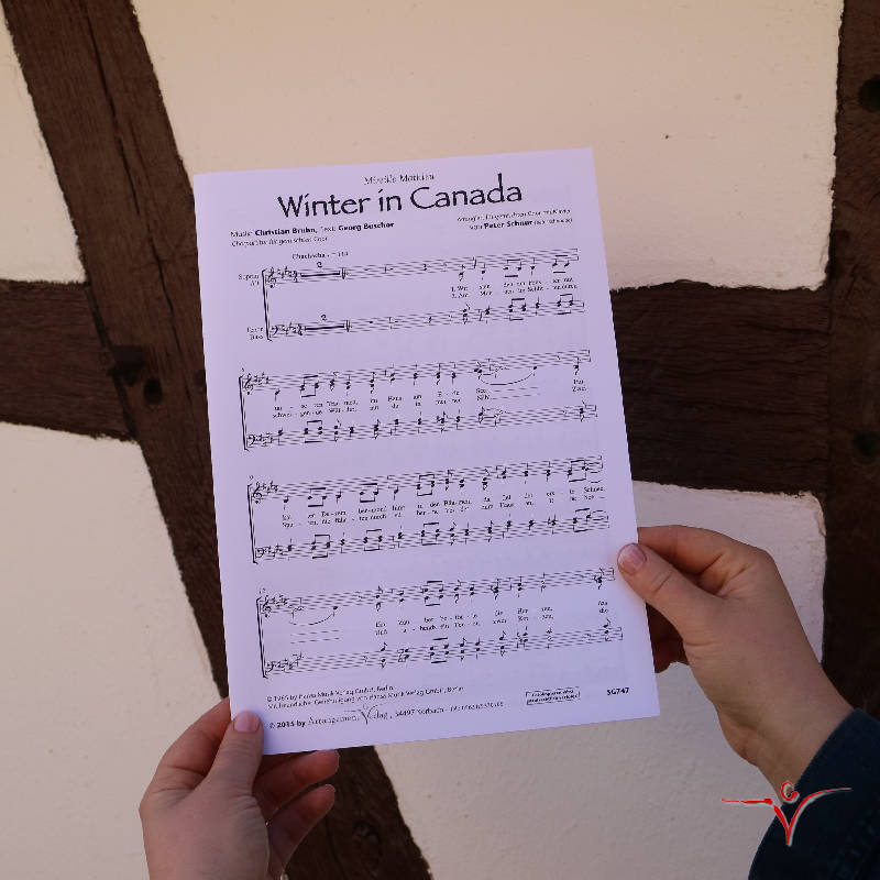 Chornoten: Winter in Canada (vierstimmig)