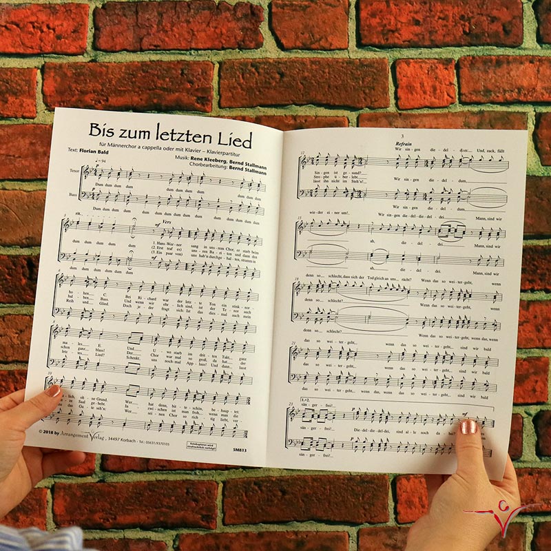 Chornoten: Bis zum letzten Lied (vierstimmig)