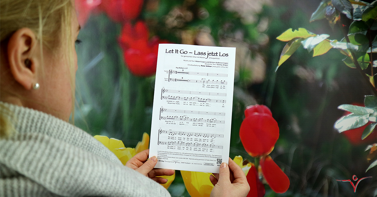Let It Go Lass jetzt los Chornoten für gemischten Chor, 4stimmig, SATB + Klavier