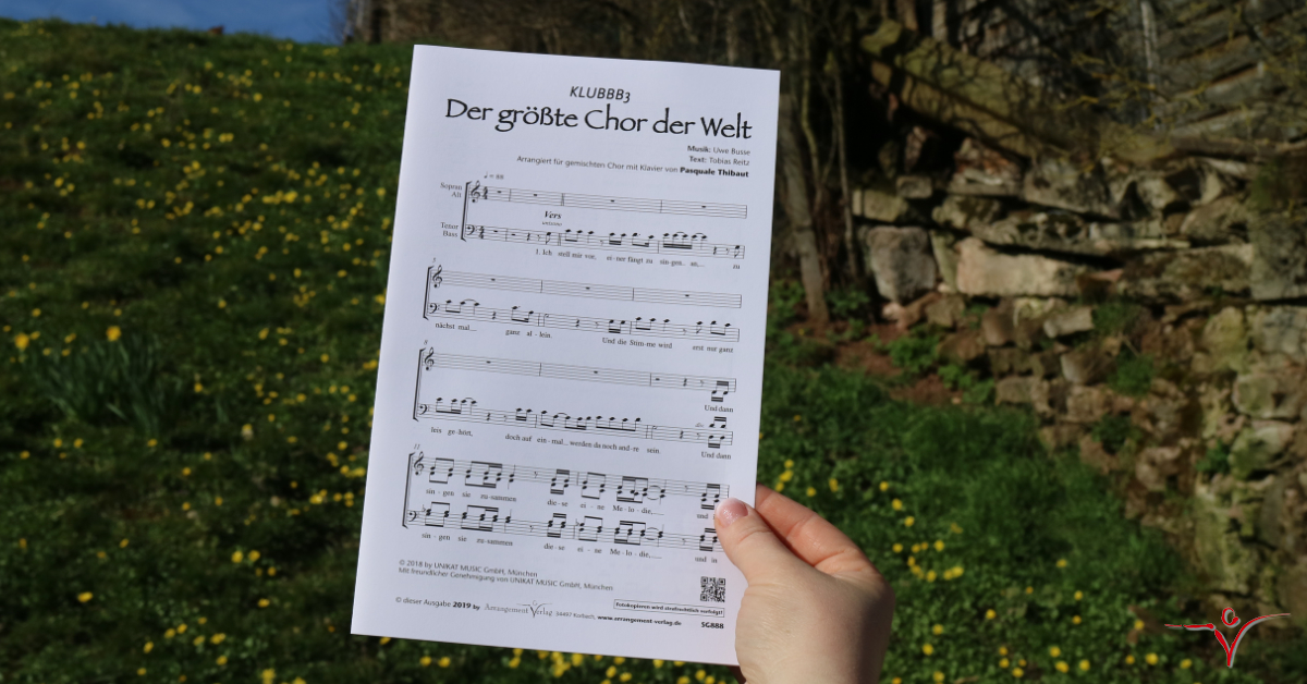 Der größte Chor der Welt | Chornoten für gemischten Chor, 4-stimmig ...